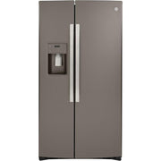 36-inch, 21.8 cu.ft. Counter-Depth Side-by-Side Refrigerator with Water and Ice Dispensing System (GZS22IMNES)