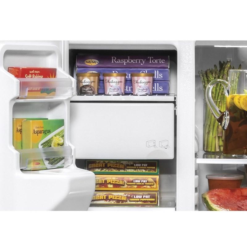 36-inch, 21.8 cu.ft. Counter-Depth Side-by-Side Refrigerator with Water and Ice Dispensing System (GZS22IMNES)