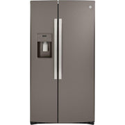 36-inch, 25.1 cu.ft. Freestanding Side-by-Side Refrigerator with Water and Ice Dispensing System (GSS25IMNES)