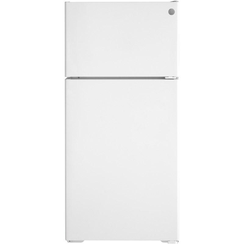 16.6 cu. ft. Top Freezer Refrigerator with recessed handle (GPE17CTNRWW)