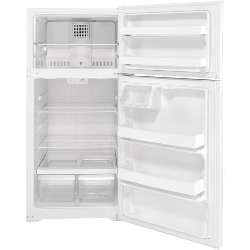 16.6 cu. ft. Top Freezer Refrigerator with recessed handle (GPE17CTNRWW)
