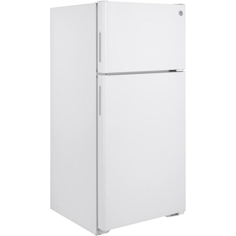 16.6 cu. ft. Top Freezer Refrigerator with recessed handle (GPE17CTNRWW)