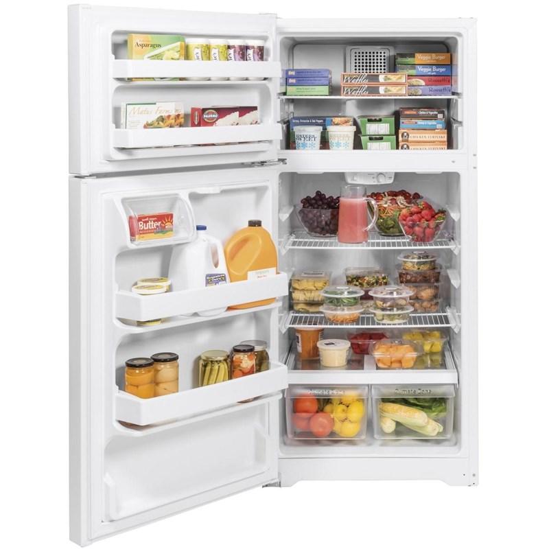 28-inch, 15.6 cu.ft. Freestanding Top-Freezer Refrigerator with ClimateKeeperª (GTE16DTNLWW)