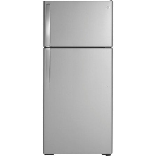 28-inch, 16.6 cu.ft. Freestanding Top Freezer Refrigerator with Internal Ice Maker (GIE17GSNRSS)