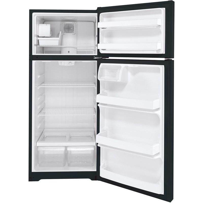17.5 cu. ft. Top Freezer Refrigerator with Factory-Installed Icemaker (GIE18DTNRBB)