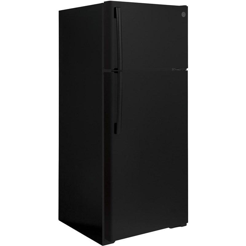 17.5 cu. ft. Top Freezer Refrigerator with Factory-Installed Icemaker (GIE18DTNRBB)