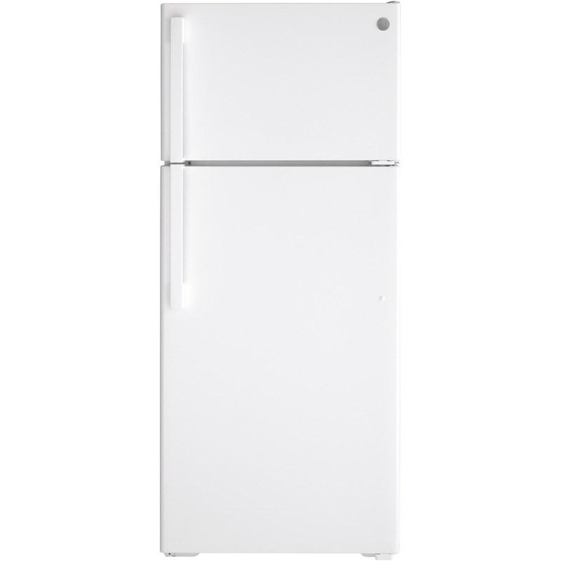 17.5 cu. ft. Top Freezer Refrigerator with Factory-Installed Icemaker (GIE18DTNRWW)
