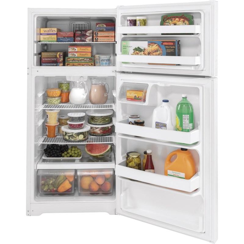 28-inch, 15.6 cu.ft. Freestanding Top-Freezer Refrigerator with ClimateKeeperª (GTE16DTNRWW)