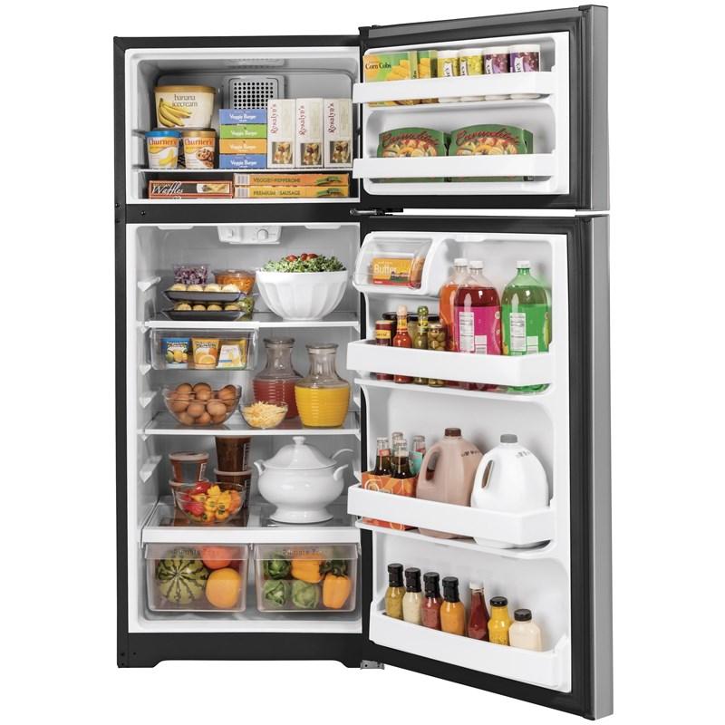 28-inch, 17.5 cu.ft. Freestanding Top Freezer Refrigerator with LED Lighting (GTS18GSNRSS)