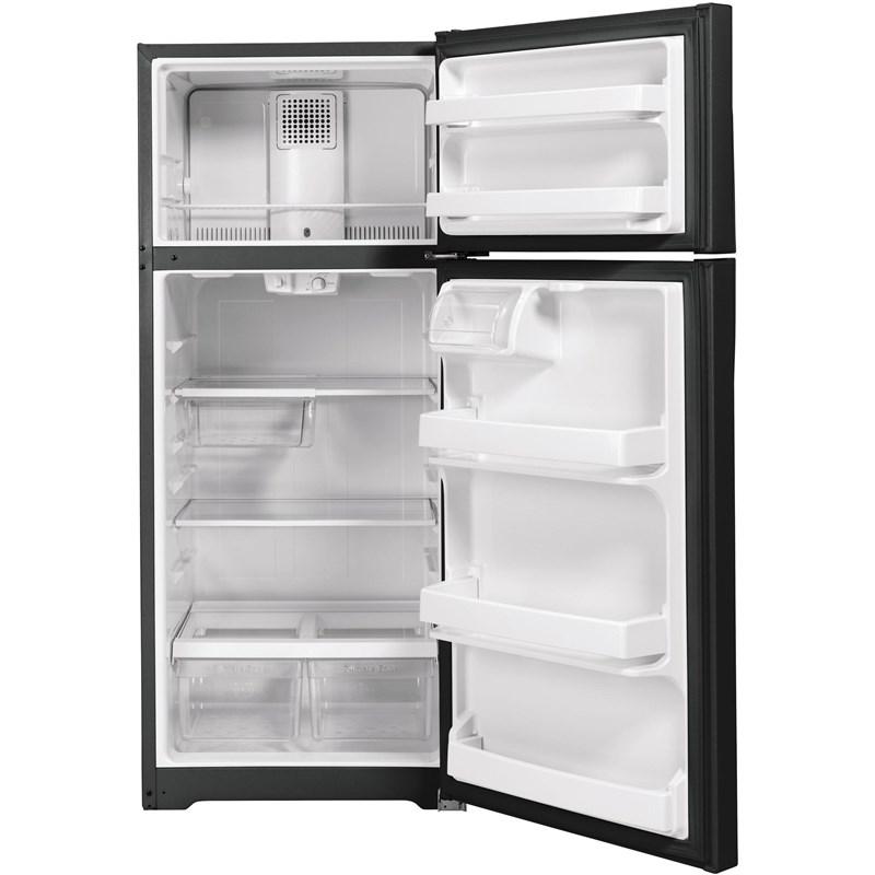 28-inch, 17.5 cu.ft. Freestanding Top Freezer Refrigerator with LED Lighting (GTS18GTNRBB)