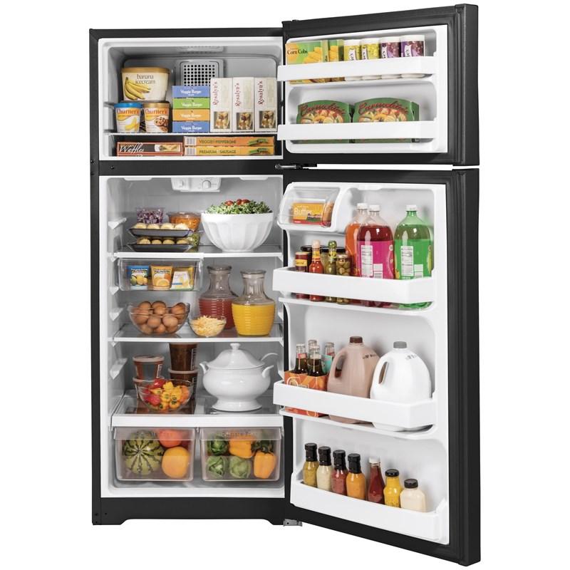 28-inch, 17.5 cu.ft. Freestanding Top Freezer Refrigerator with LED Lighting (GTS18GTNRBB)