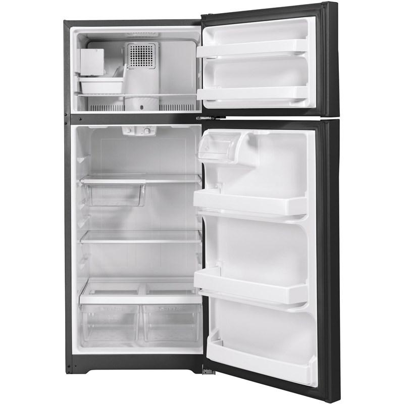 28-inch, 17.5 cu.ft. Top Freezer Refrigerator with Interior Icemaker (GIE18GTNRBB)