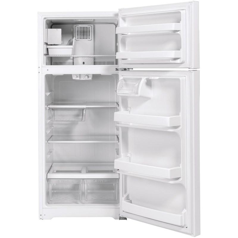 28-inch, 17.5 cu.ft. Top Freezer Refrigerator with Interior Icemaker (GIE18GTNRWW)