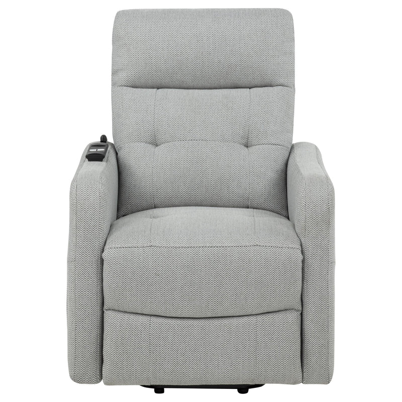 Dayes Upholstered Power Lift Recliner Chair Taupe