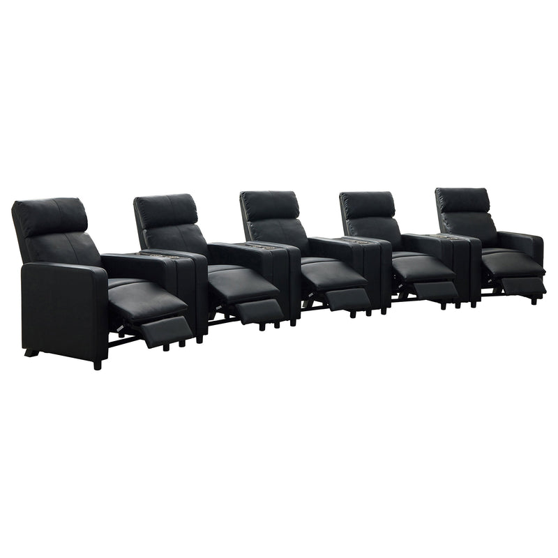 Toohey Upholstered Home Theater Storage Wedge Console