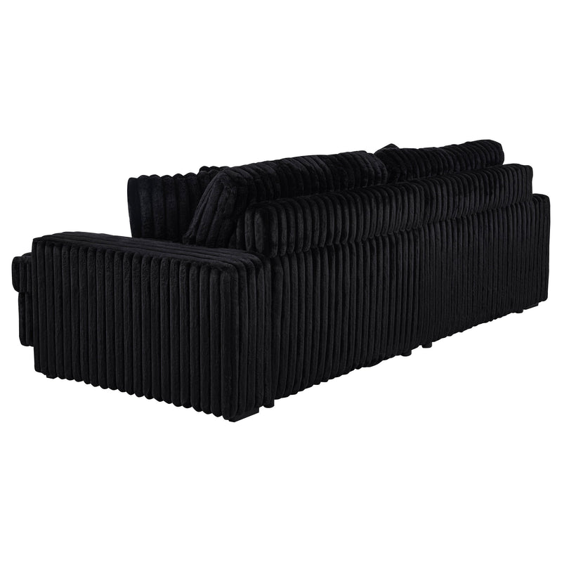 Jacana Corduroy Upholstered Dual Power Chaise Sofa
