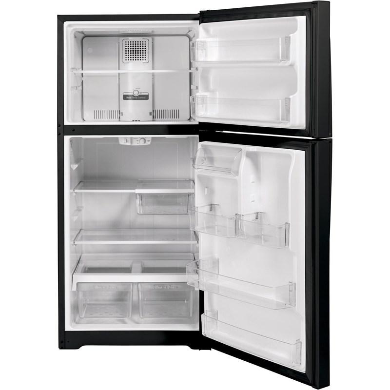 33-inch, 21.9 cu.ft. Freestanding Top Freezer Refrigerator with Upfront Fresh Food Temperature Controls (GTS22KGNRBB)