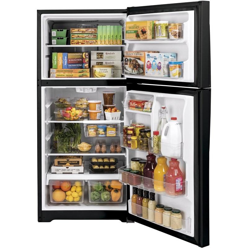 33-inch, 21.9 cu.ft. Freestanding Top Freezer Refrigerator with Upfront Fresh Food Temperature Controls (GTS22KGNRBB)