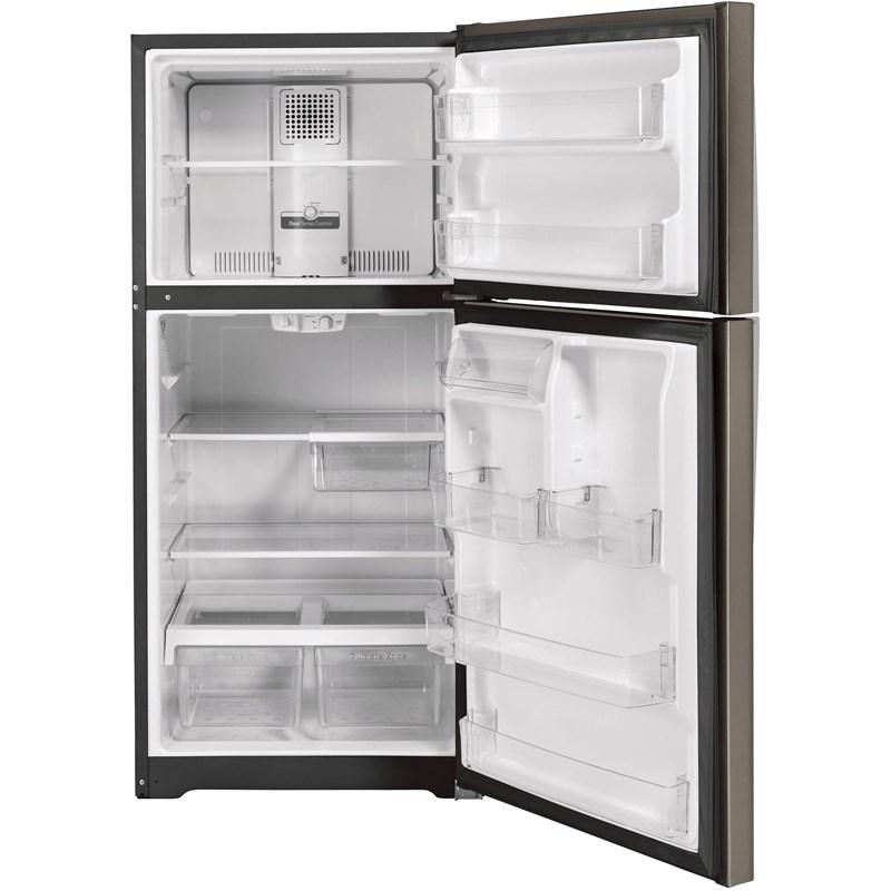 33-inch, 21.9 cu.ft. Freestanding Top Freezer Refrigerator with Upfront Fresh Food Temperature Controls (GTS22KMNRES)
