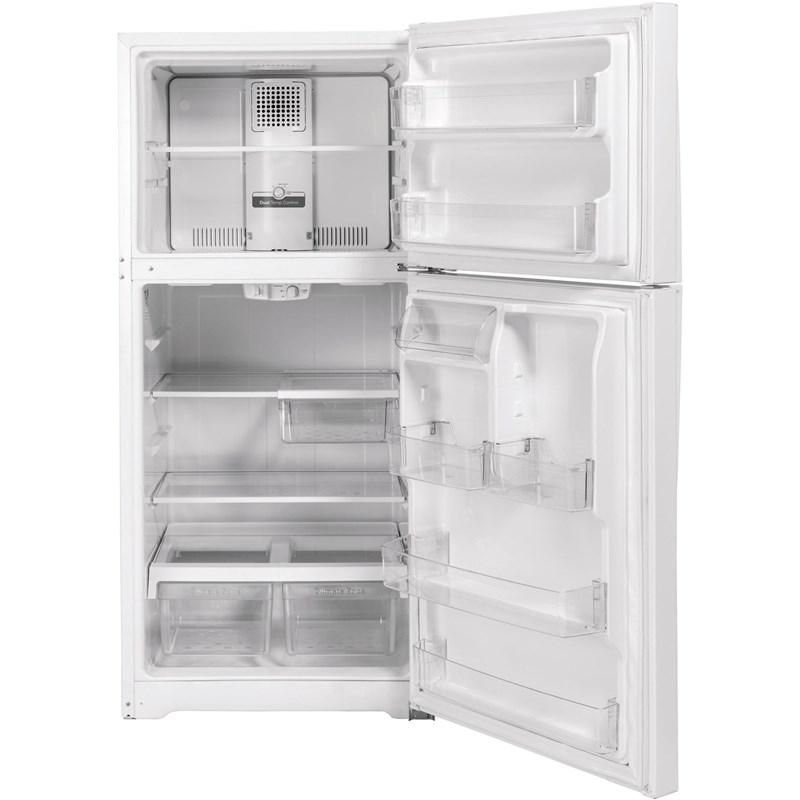 33-inch, 21.9 cu.ft. Freestanding Top Freezer Refrigerator with Upfront Fresh Food Temperature Controls (GTS22KGNRWW)