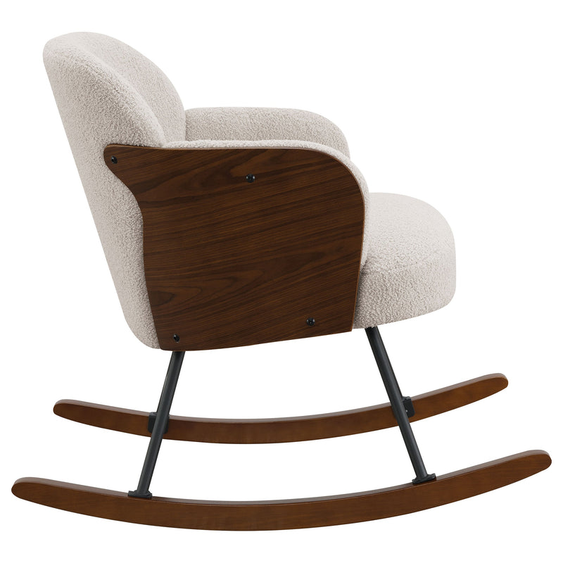 Paige Boucle Upholstered Mid Back Roc Chair