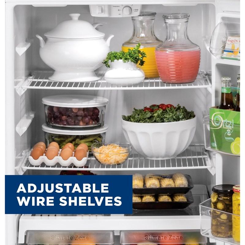 30-inch, 19.2 cu.ft. Freestanding Top Freezer Refrigerator with LED Lighting (GTS19KGNRWW)