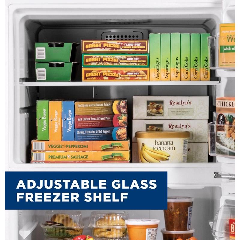 30-inch, 19.2 cu.ft. Freestanding Top Freezer Refrigerator with LED Lighting (GTS19KGNRWW)