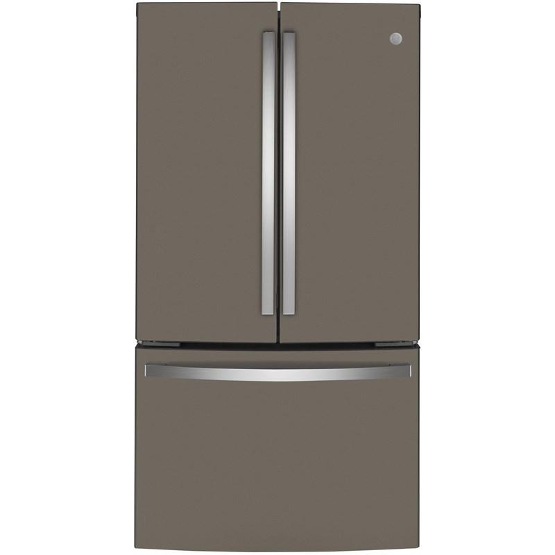 36-inch, 23.1 cu.ft. Counter-Depth French 3-Door Refrigerator with Interior Ice Maker (GWE23GMNES)