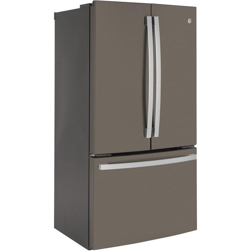 36-inch, 23.1 cu.ft. Counter-Depth French 3-Door Refrigerator with Interior Ice Maker (GWE23GMNES)