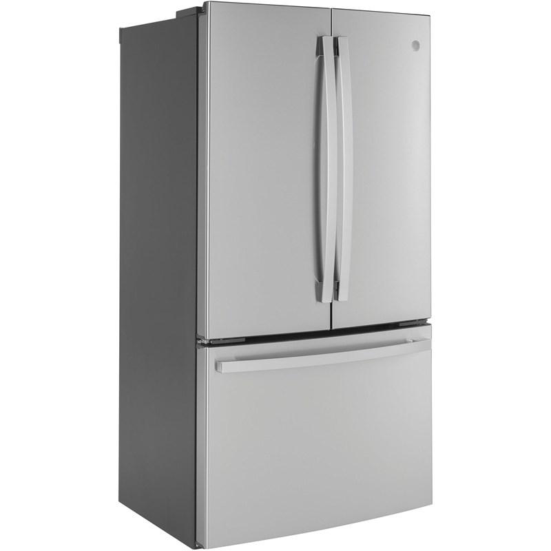 36-inch, 23.1 cu.ft. Counter-Depth French 3-Door Refrigerator with Interior Ice Maker (GWE23GYNFS)