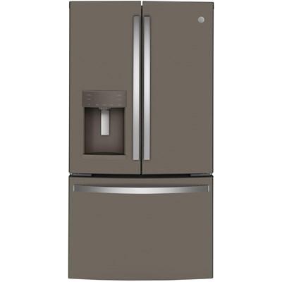 36-inch, 22.1 cu.ft. Counter-Depth French 3-Door Refrigerator with external water and ice dispensing system (GYE22GENDS)