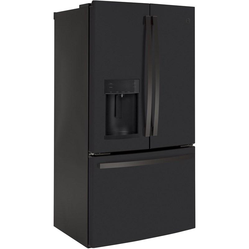 36-inch, 22.1 cu.ft. Counter-Depth French 3-Door Refrigerator with external water and ice dispensing system (GYE22GENDS)