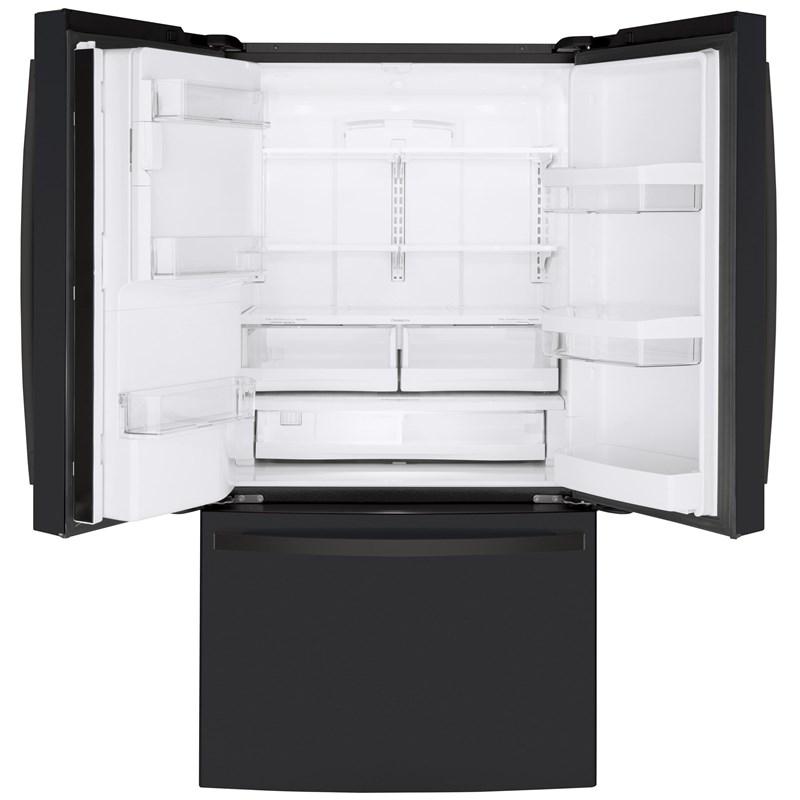 36-inch, 22.1 cu.ft. Counter-Depth French 3-Door Refrigerator with external water and ice dispensing system (GYE22GENDS)