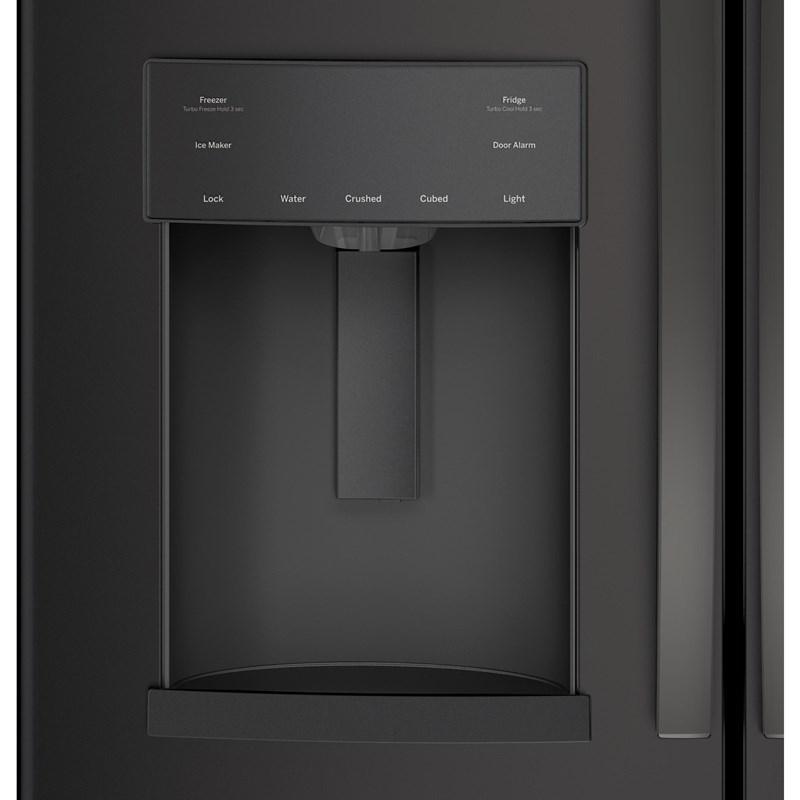 36-inch, 22.1 cu.ft. Counter-Depth French 3-Door Refrigerator with external water and ice dispensing system (GYE22GENDS)