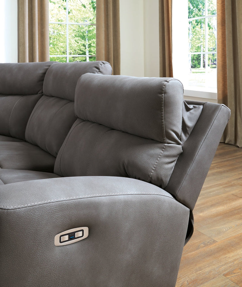 Next-Gen Durapella 3-Piece Power Reclining Loveseat with Console