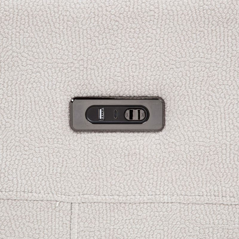 Kennett Chenille Upholstered Power Reclining Loveseat