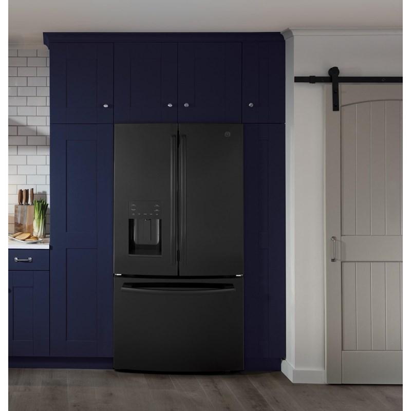 36-inch, 25.6 cu. ft. French 3-Door Refrigerator (GFE26JGMBB)