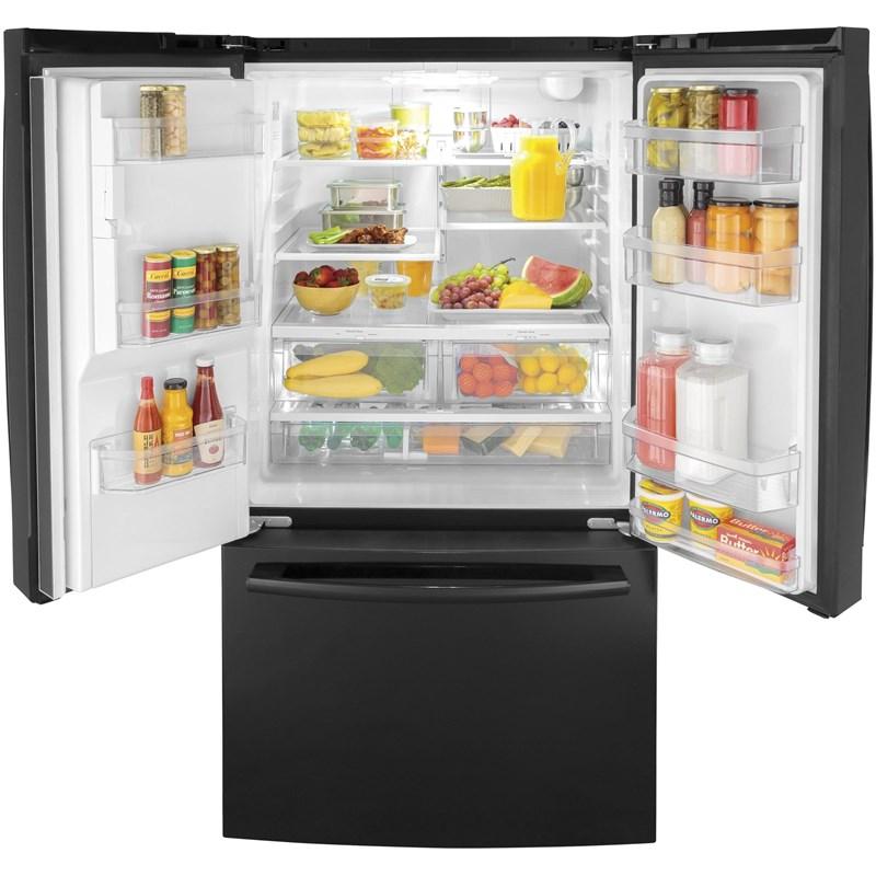 36-inch, 25.6 cu. ft. French 3-Door Refrigerator (GFE26JGMBB)