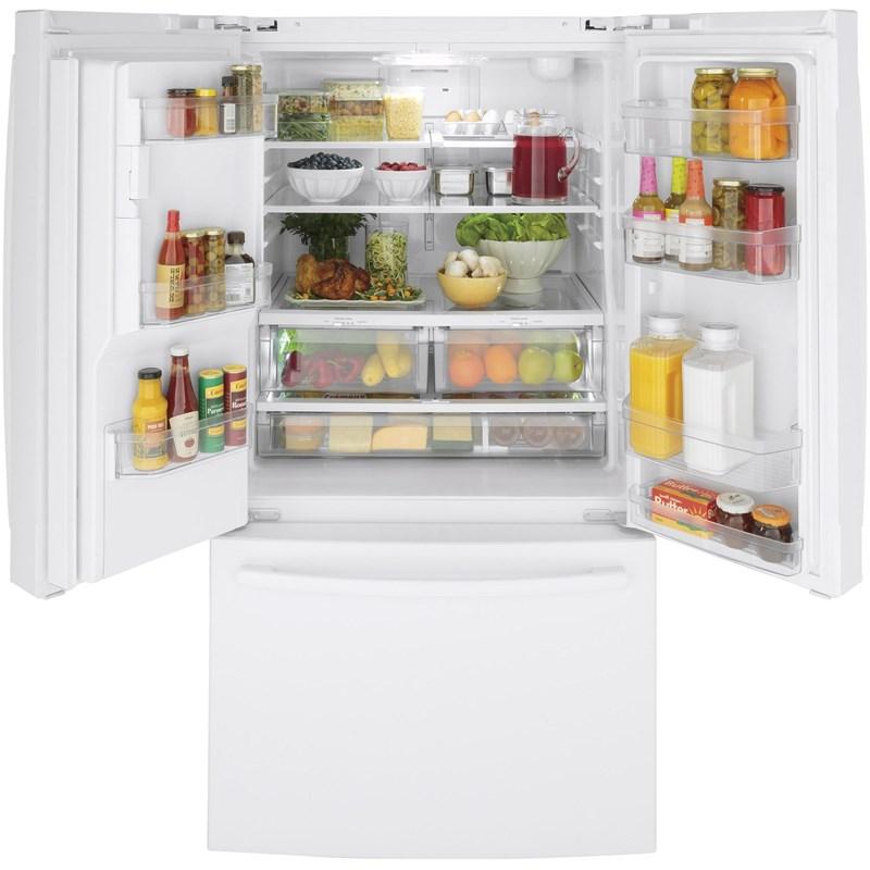 36-inch, 25.6 cu. ft. French 3-Door Refrigerator (GFE26JGMWW)