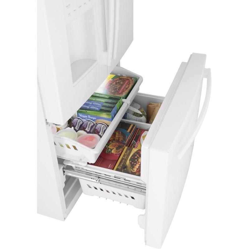 36-inch, 25.6 cu. ft. French 3-Door Refrigerator (GFE26JGMWW)