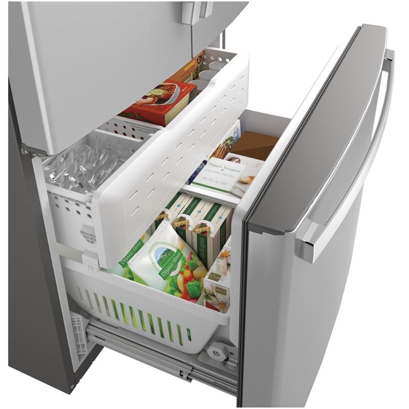 36-inch, 28.7 cu. ft. French 3-Door Refrigerator with Icemaker (GNE29GYNFS)