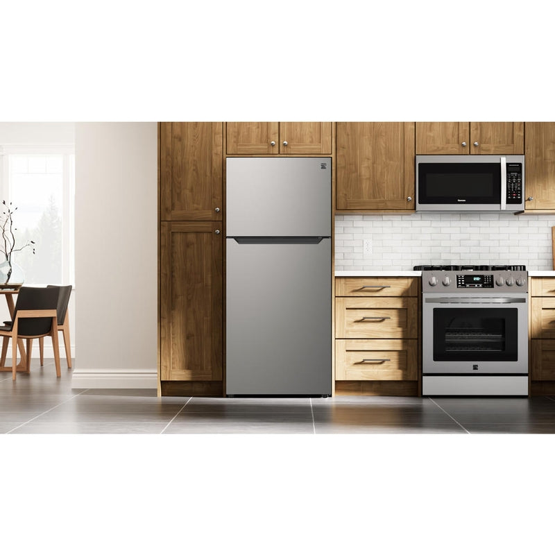 Kenmore: 18.1 cu. ft. Top Freezer Refrigerator Fingerprint Resistant Metallic Steel (61345)