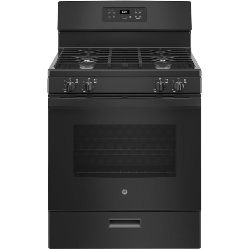30-inch Freestanding Gas Range with Precise Simmer Burner (JGBS61DPBB)