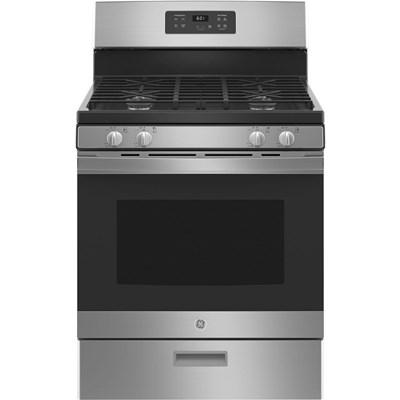 30-inch Freestanding Gas Range with Precise Simmer Burner (JGBS61DPBB)