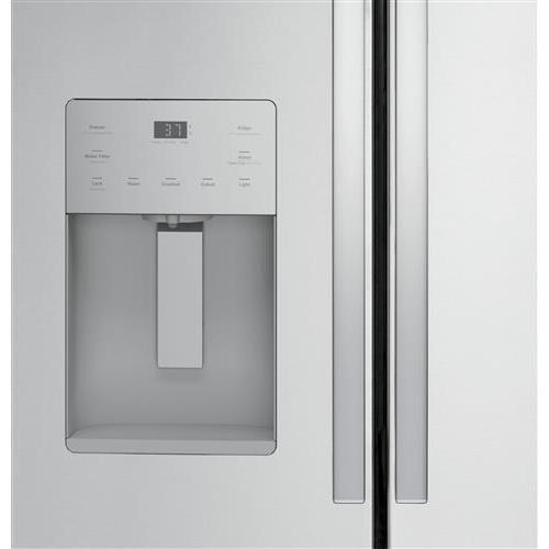 36-inch, 25.6 cu.ft. Freestanding French 3-Door Refrigerator with Multiflow Air System (GFE26JYMFS)