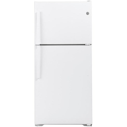 30-inch, 19.2 cu. ft. Top Freezer Refrigerator with edge-to-edge glass shelves (GTE19JTNRWW)
