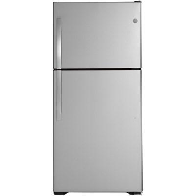 30-inch, 19.2 cu. ft. Top Freezer Refrigerator with edge-to-edge glass shelves (GTE19JTNRBB)