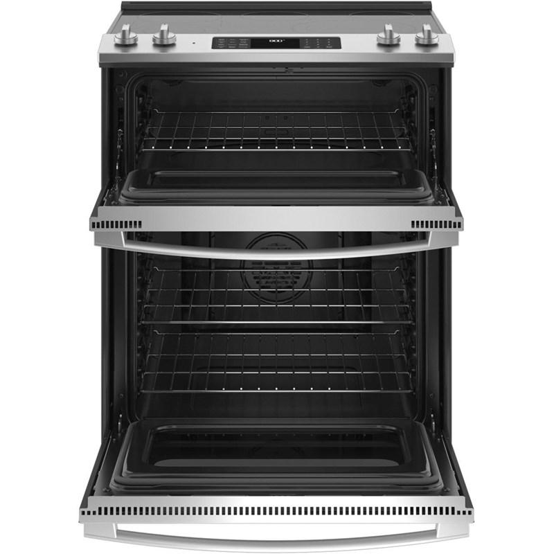30-inch Slide-in Electric Range with True European Convection Technology (JSS86SPSS)