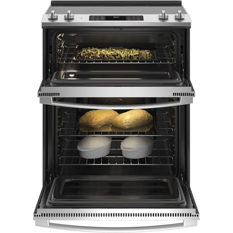 30-inch Slide-in Electric Range with True European Convection Technology (JSS86SPSS)