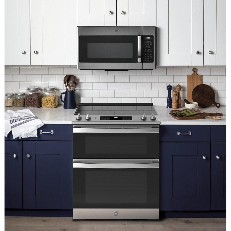 30-inch Slide-in Electric Range with True European Convection Technology (JSS86SPSS)